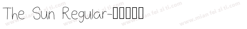 The Sun Regular字体转换